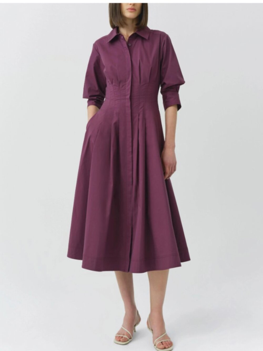Simkhai The Jazz Midi Dress - Fig Dark Purple